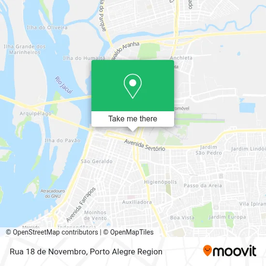 Rua 18 de Novembro map