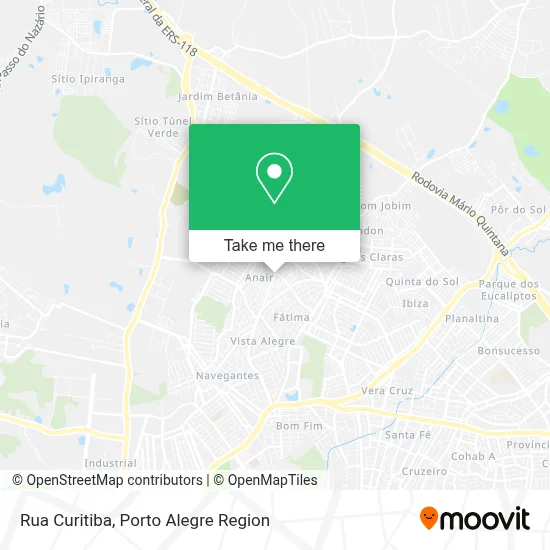 Rua Curitiba map
