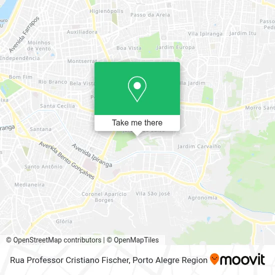 Rua Professor Cristiano Fischer map