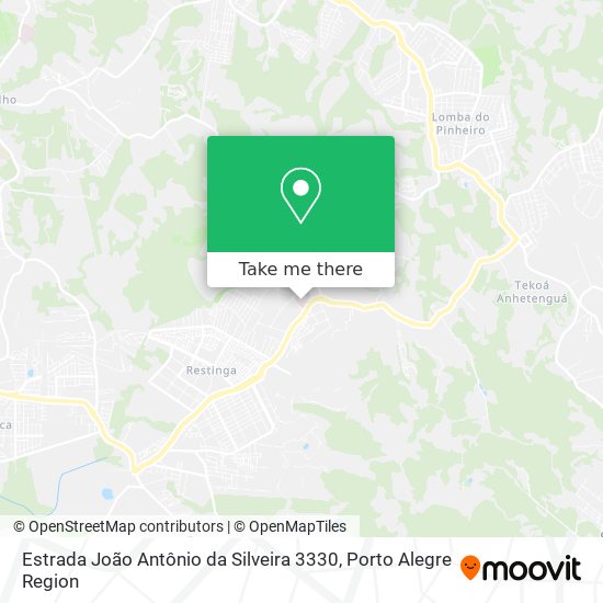 Estrada João Antônio da Silveira 3330 map