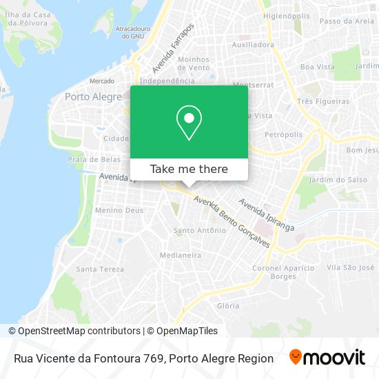 Mapa Rua Vicente da Fontoura 769