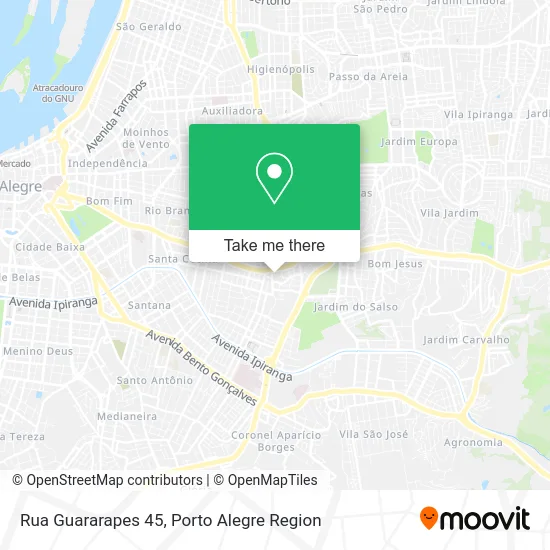 Rua Guararapes 45 map