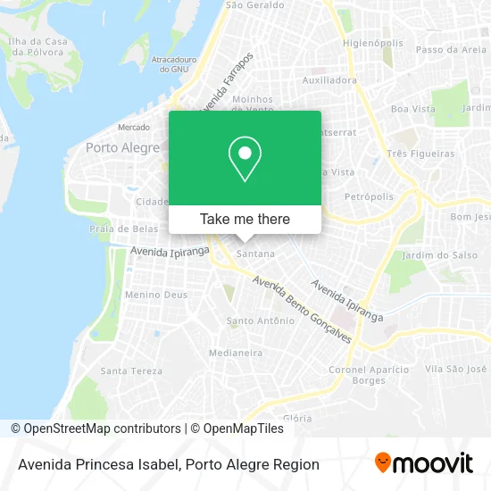 Avenida Princesa Isabel map