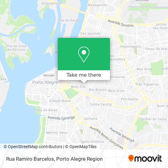 Mapa Rua Ramiro Barcelos