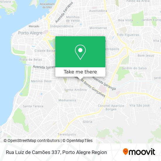 Mapa Rua Luiz de Camões 337