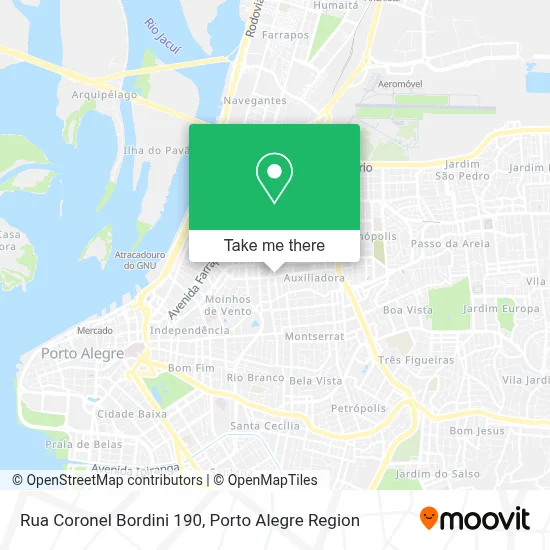 Rua Coronel Bordini 190 map