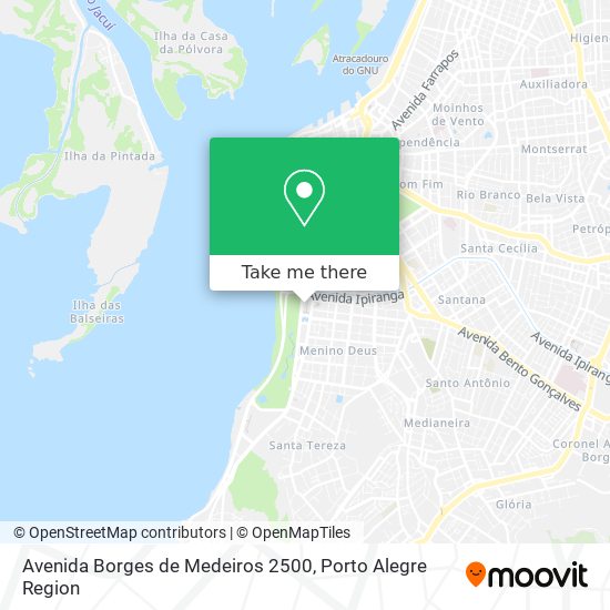 Mapa Avenida Borges de Medeiros 2500