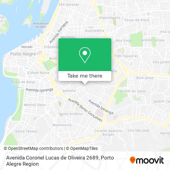 Mapa Avenida Coronel Lucas de Oliveira 2689