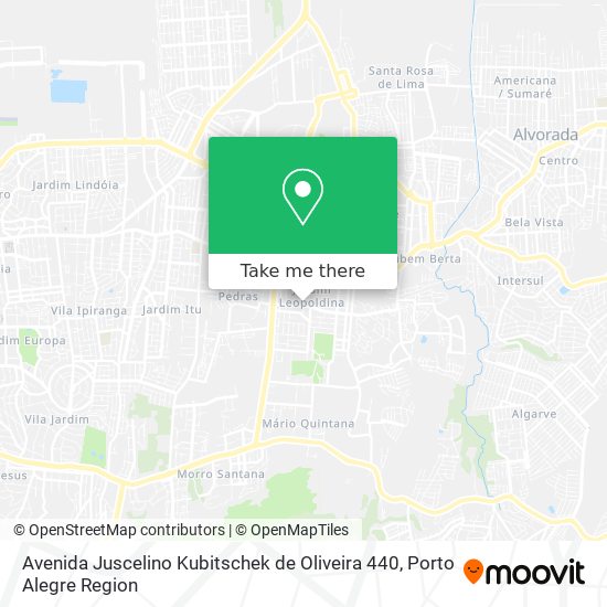 Avenida Juscelino Kubitschek de Oliveira 440 map