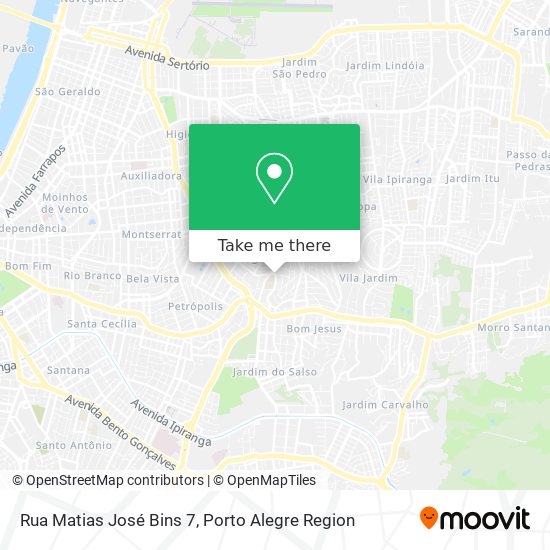 Rua Matias José Bins 7 map