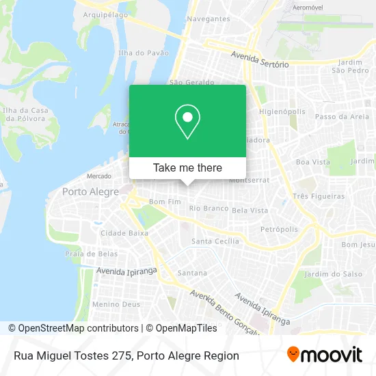 Rua Miguel Tostes 275 map