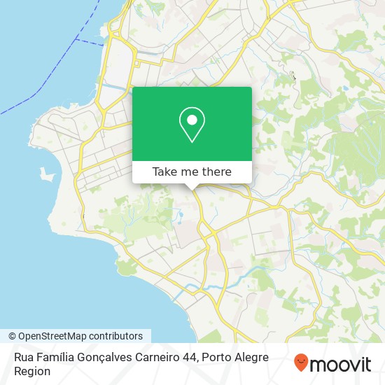 Mapa Rua Família Gonçalves Carneiro 44