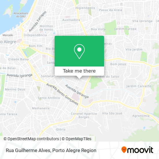 Mapa Rua Guilherme Alves