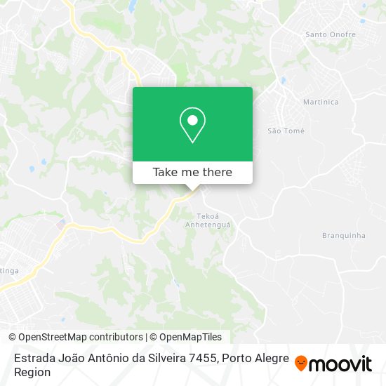Mapa Estrada João Antônio da Silveira 7455