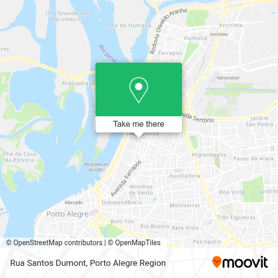 Rua Santos Dumont map