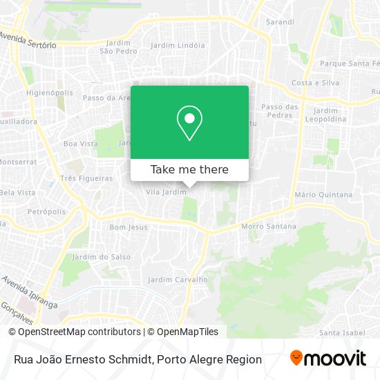 Mapa Rua João Ernesto Schmidt
