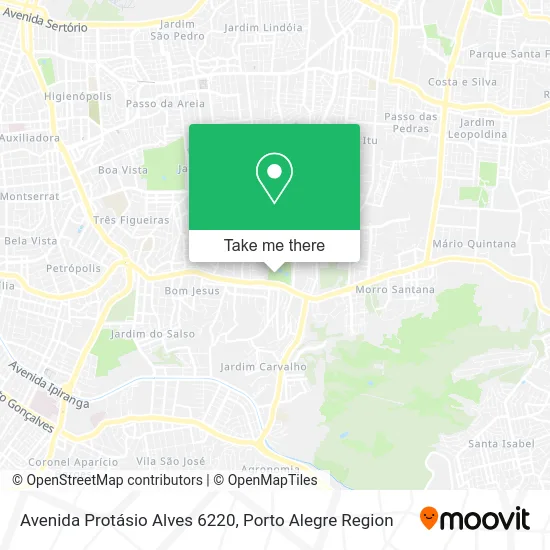 Avenida Protásio Alves 6220 map