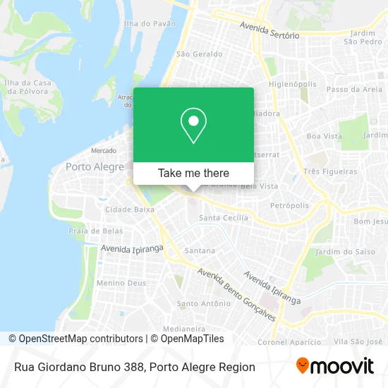 Rua Giordano Bruno 388 map