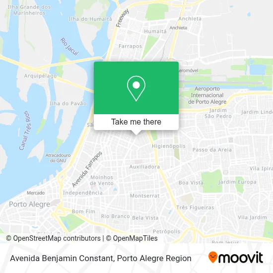 Avenida Benjamin Constant map
