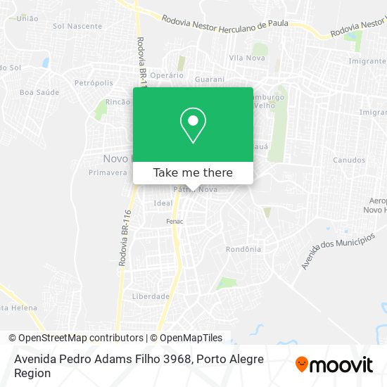 Mapa Avenida Pedro Adams Filho 3968