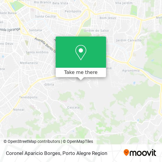 Coronel Aparicio Borges map
