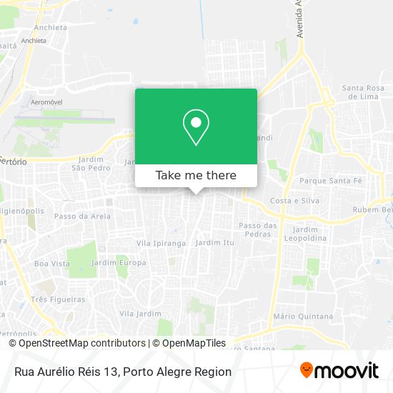 Mapa Rua Aurélio Réis 13