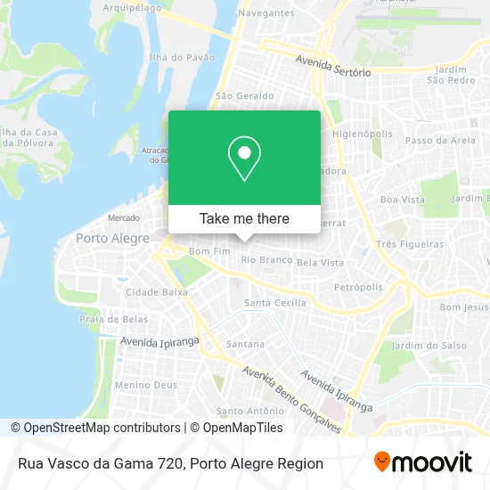 Rua Vasco da Gama 720 map
