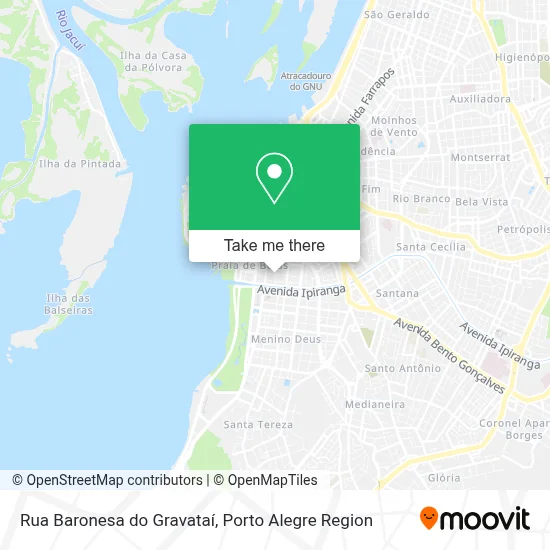 Rua Baronesa do Gravataí map