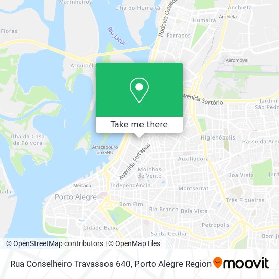 Rua Conselheiro Travassos 640 map