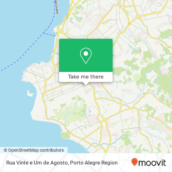 Mapa Rua Vinte e Um de Agosto