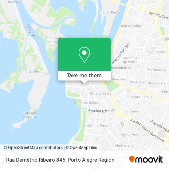 Mapa Rua Demétrio Ribeiro 846
