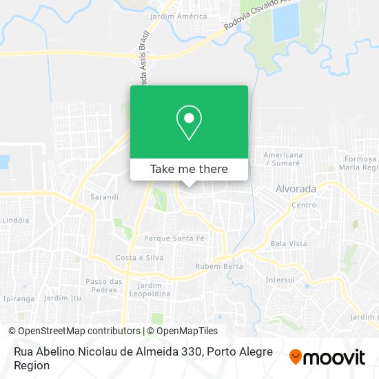 Mapa Rua Abelino Nicolau de Almeida 330