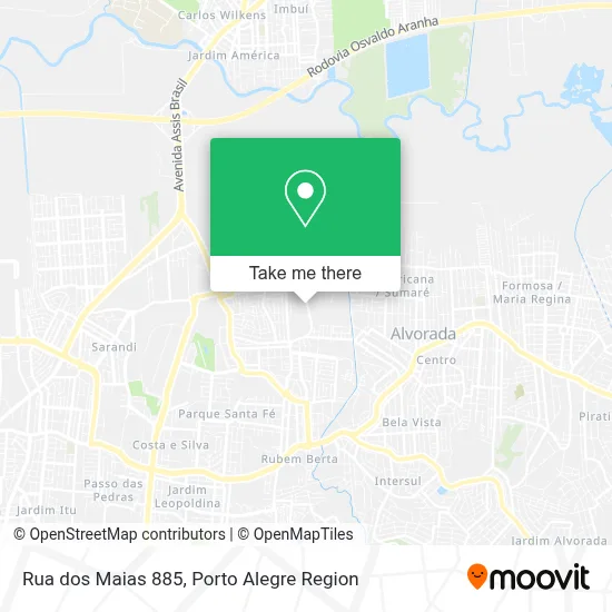 Rua dos Maias 885 map
