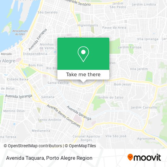 Mapa Avenida Taquara