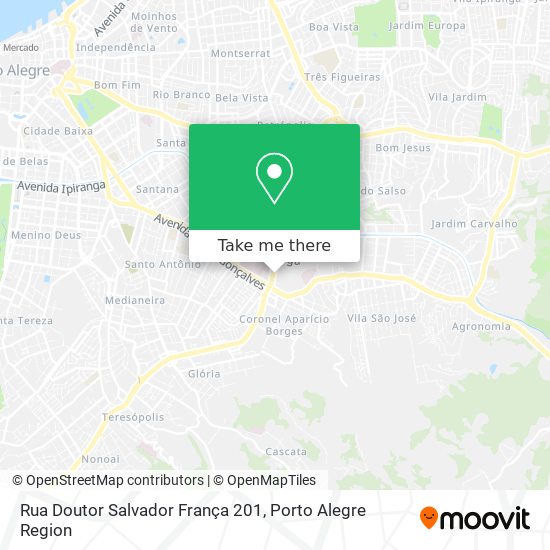 Rua Doutor Salvador França 201 map