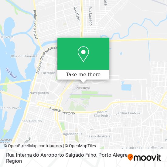 Rua Interna do Aeroporto Salgado Filho map