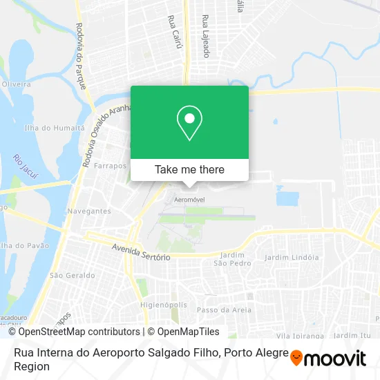 Rua Interna do Aeroporto Salgado Filho map