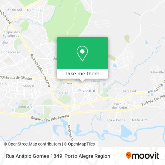 Mapa Rua Anápio Gomes 1849