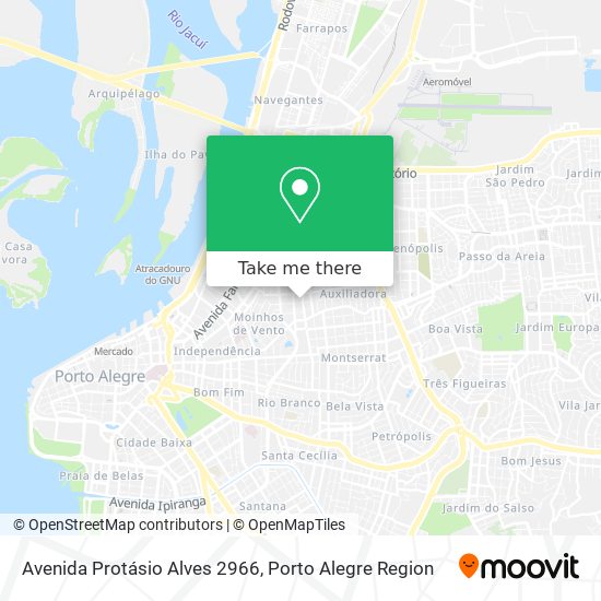 Mapa Avenida Protásio Alves 2966