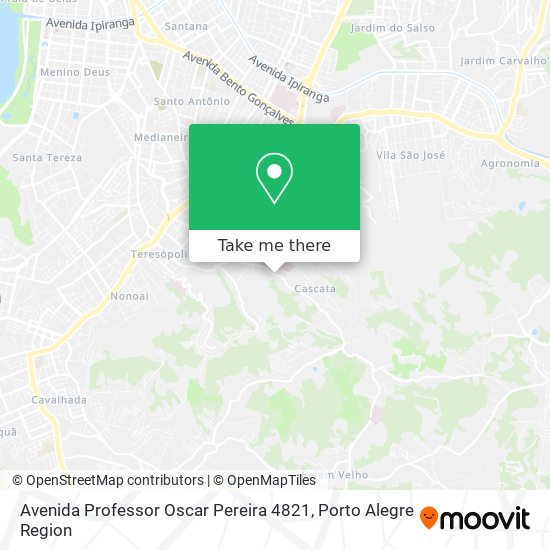 Mapa Avenida Professor Oscar Pereira 4821