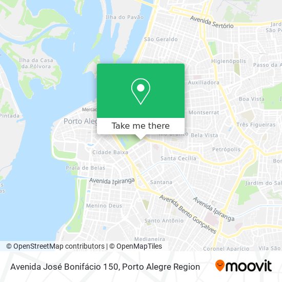 Mapa Avenida José Bonifácio 150