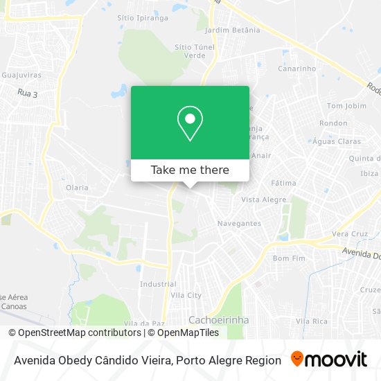 Avenida Obedy Cândido Vieira map