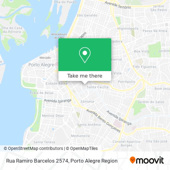 Mapa Rua Ramiro Barcelos 2574
