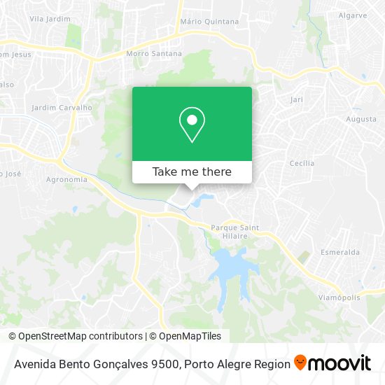 Mapa Avenida Bento Gonçalves 9500