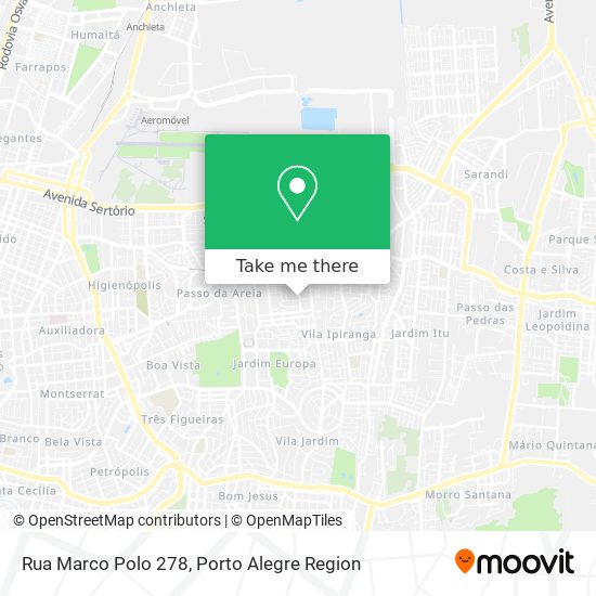 Rua Marco Polo 278 map