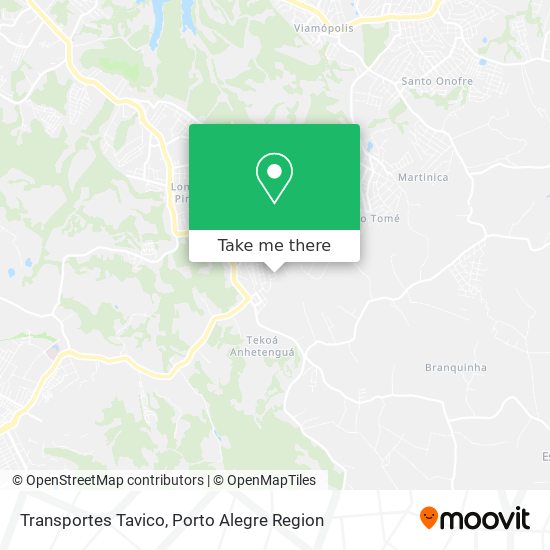 Transportes Tavico map