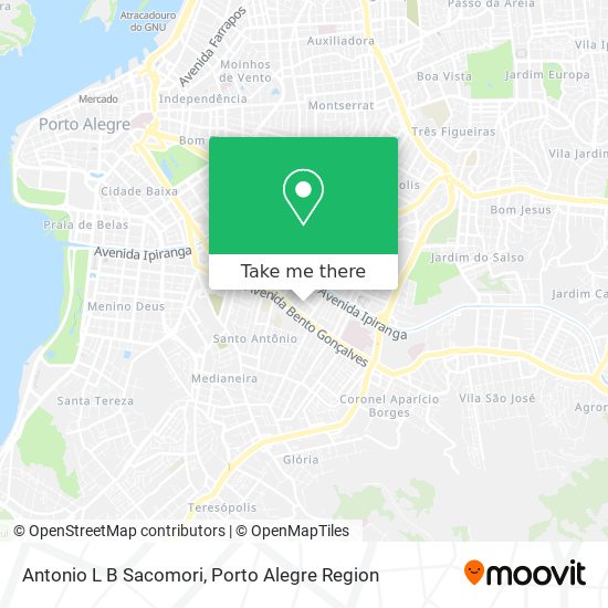 Antonio L B Sacomori map