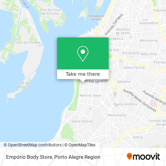 Empório Body Store map