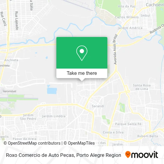 Roxo Comercio de Auto Pecas map