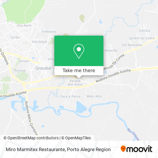 Mapa Miro Marmitex Restaurante